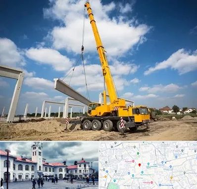 اجاره جرثقیل در میدان شهرداری رشت