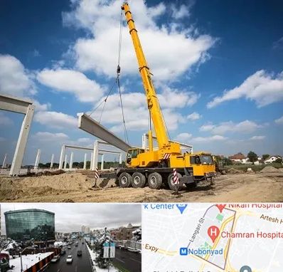 اجاره جرثقیل در اقدسیه 