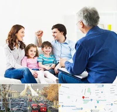 مشاور خانواده در خیابان آزادی