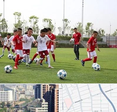 مدرسه فوتبال کودکان در خیابان بهشتی