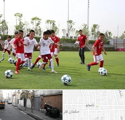 مدرسه فوتبال کودکان در خیابان نامجو