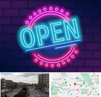 تابلو نئون در بلوار فردوسی مشهد