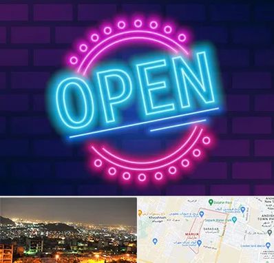 تابلو نئون در مارلیک کرج