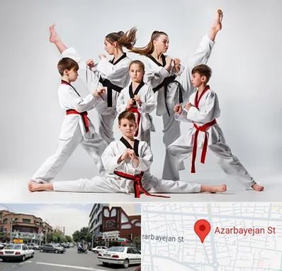 باشگاه کاراته در خیابان آذربایجان