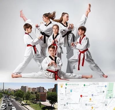 باشگاه کاراته در شهرک آزمایش 