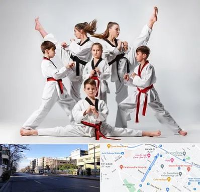 باشگاه کاراته در خیابان ملاصدرا شیراز