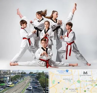 باشگاه کاراته در جنوب تهران 