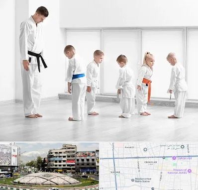 مربی کاراته در مرکز تهران