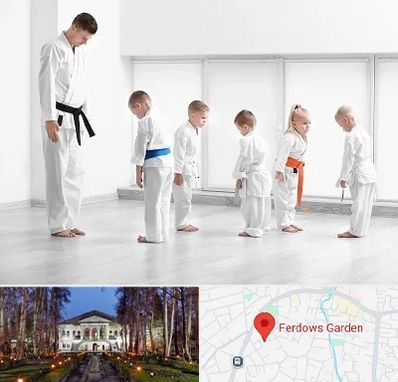مربی کاراته در باغ فردوس