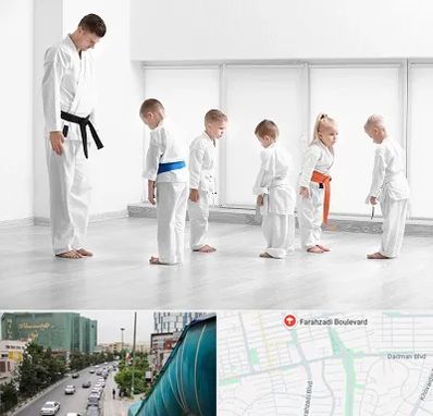 مربی کاراته در بلوار فرحزادی