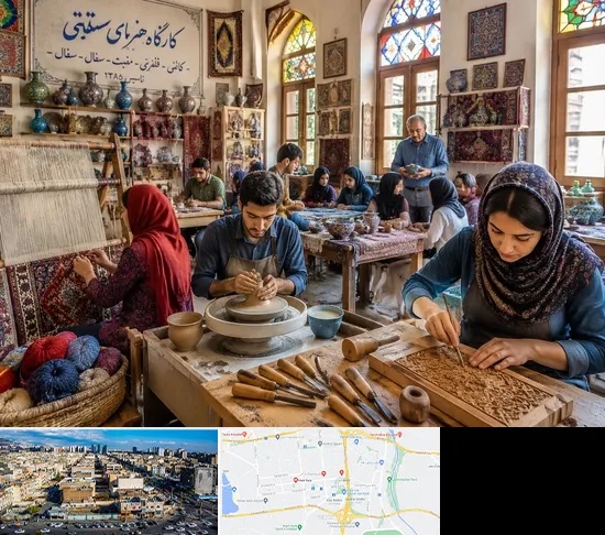 آموزشگاه صنایع دستی در شهرک راه آهن