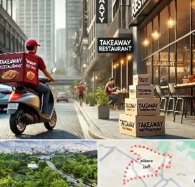 رستوران بیرون بر در البرز