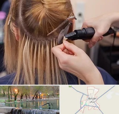 آموزش اکستنشن مو در بروجن