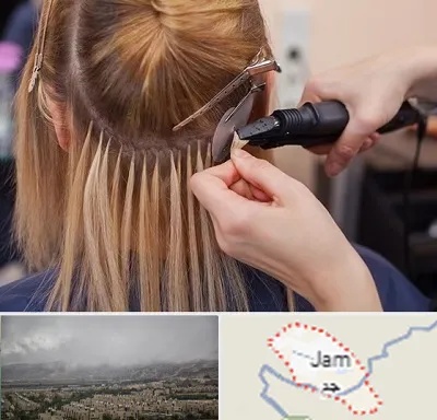 آموزش اکستنشن مو در جم