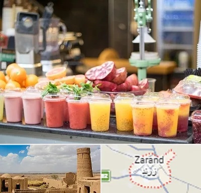 آب میوه فروشی در زرند