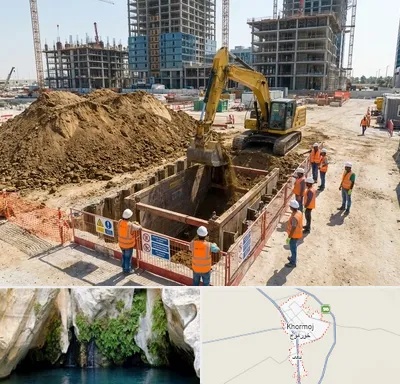 خاکبرداری و گودبرداری در خورموج