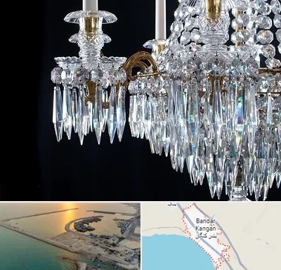 لوستر فروشی در بندر کنگان