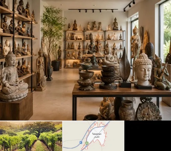 مجسمه فروشی در تاکستان