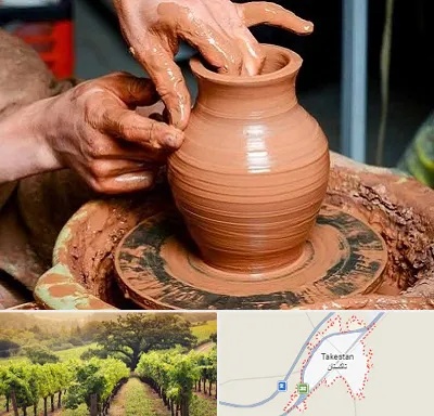 آموزشگاه سفالگری در تاکستان