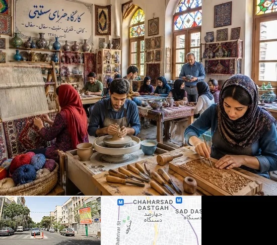 آموزشگاه صنایع دستی در چهارصد دستگاه