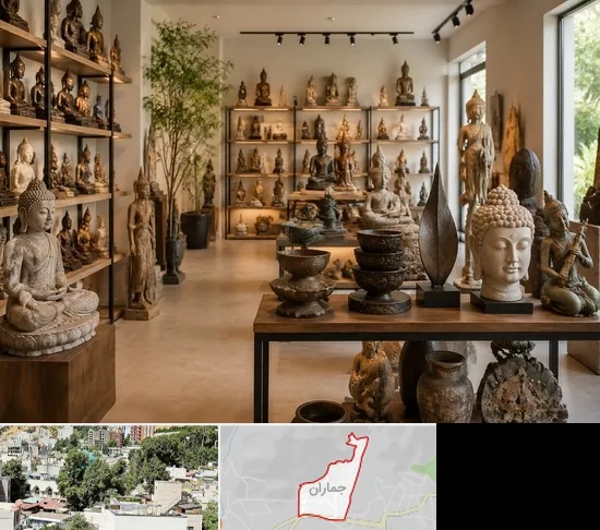 مجسمه فروشی در جماران