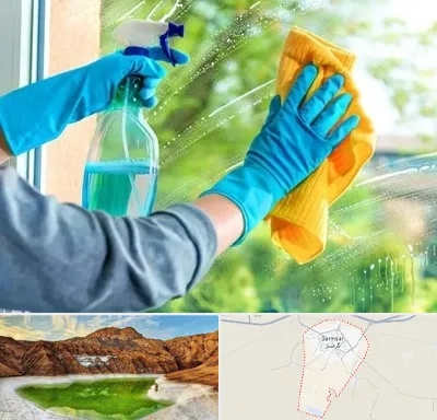 نظافتچی خانم در گرمسار