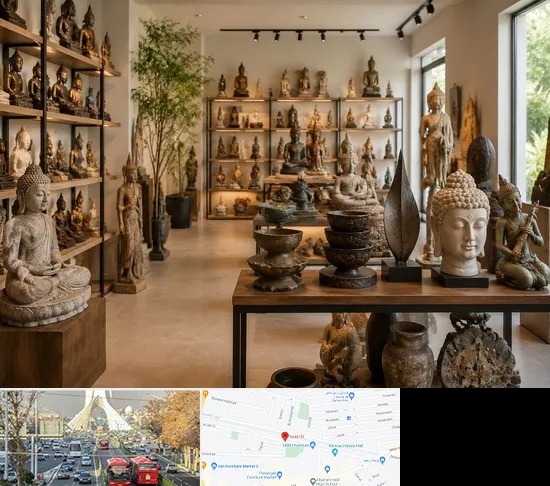 مجسمه فروشی در خیابان آزادی