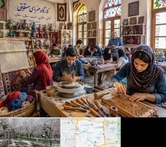 آموزشگاه صنایع دستی در باغ فیض