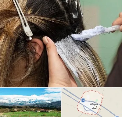 آموزشگاه رنگ و مش در آبیک