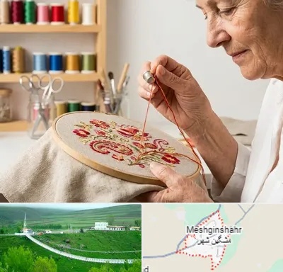 گلدوزی در مشگین شهر