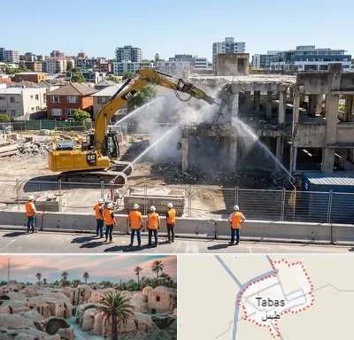 تخریب ساختمان در طبس