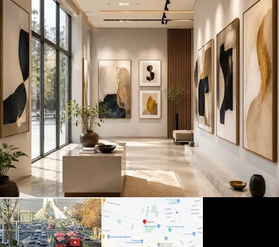فروشگاه تابلو دکوراتیو در خیابان آزادی