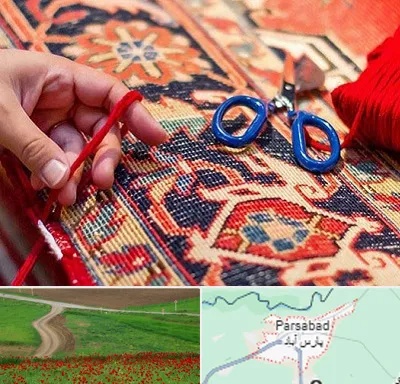 رفوگری فرش در پارس آباد