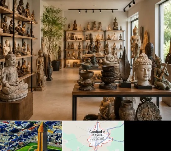 مجسمه فروشی در گنبد کاووس