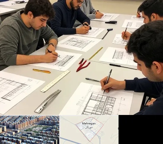 کلاس آمادگی آزمون طراحی معماری در مهرگان