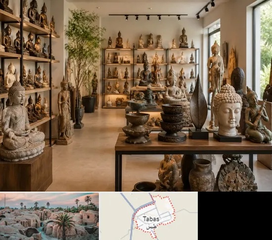 مجسمه فروشی در طبس
