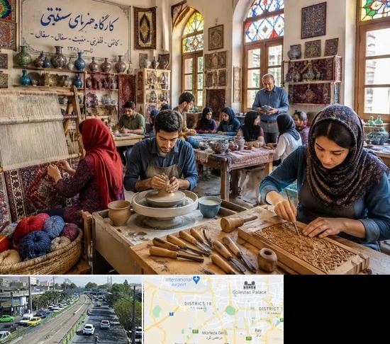 آموزشگاه صنایع دستی در جنوب تهران
