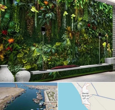 دیوار سبز مصنوعی در بندر گناوه