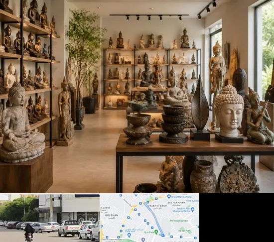 مجسمه فروشی در قدوسی شرقی شیراز