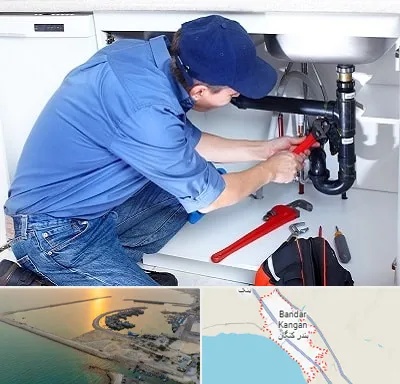 لوله کش در بندر کنگان