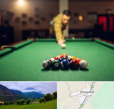 باشگاه بیلیارد در مرزن آباد