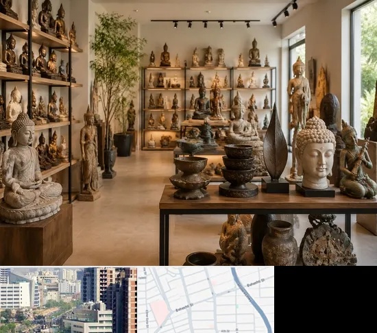 مجسمه فروشی در خیابان بهشتی