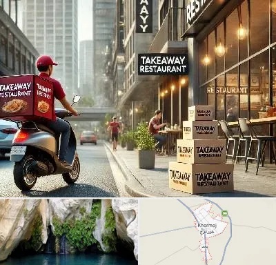 رستوران بیرون بر در خورموج