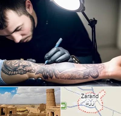 تاتو کار مرد در زرند