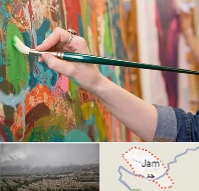 استاد نقاشی در جم