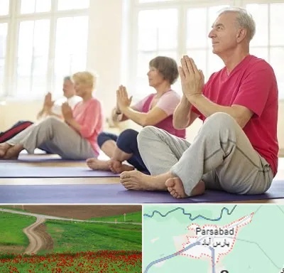 کلاس یوگا سالمندان در پارس آباد