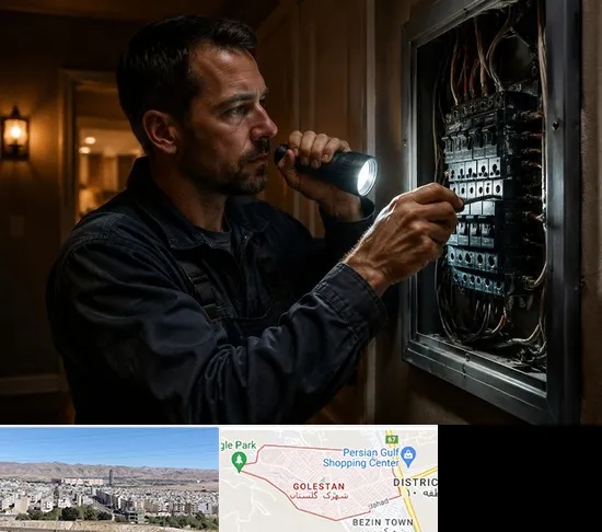 برقکار شبانه روزی در شهرک گلستان شیراز
