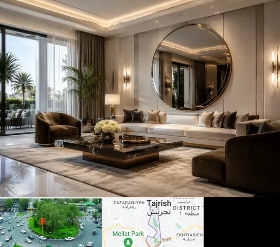 فروشگاه آینه دکوراتیو در تجریش