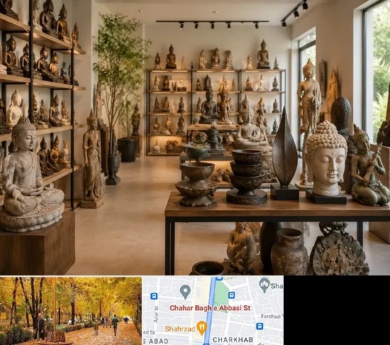 مجسمه فروشی در چهارباغ اصفهان