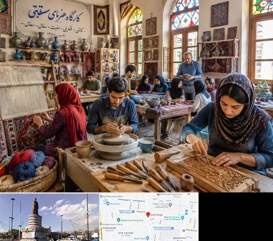 آموزشگاه صنایع دستی در کارگر جنوبی